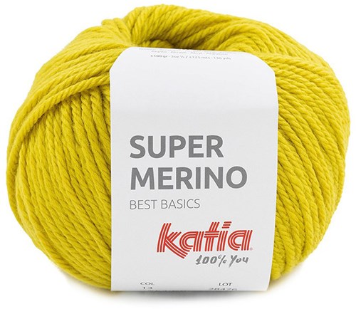 Katia Super Merino 013 Zitronen Gelb