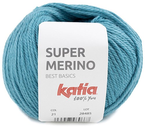 Katia Super Merino 021 Wasser Blau