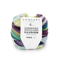 Katia Symmetric Socks & More Illusion 4-Fach