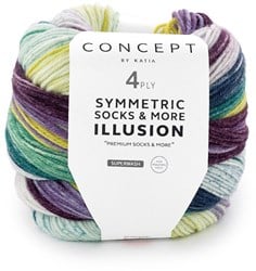 Katia Symmetric Socks & More Illusion 4-Fach