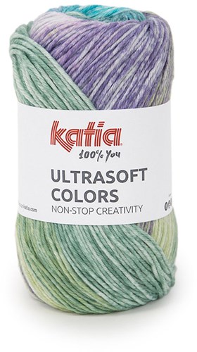 Katia Ultrasoft Colors 204 Blau-Lila-Grün