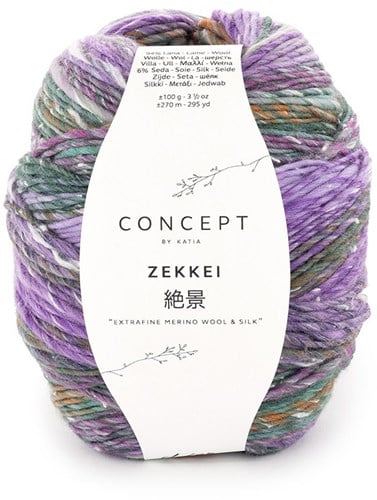 Katia Zekkei 104 Grau-Lila-Orange