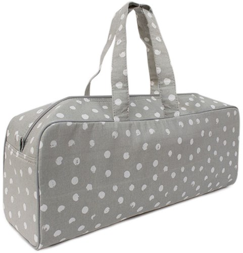 Wollplatz Stricktasche Medium Grey Dots