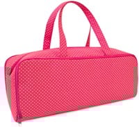 Wollplatz Stricktasche Rosa Gepunktet-2