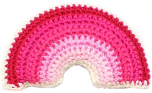 Wollplatz Regenbogen Rassel Häkelpaket 4 Girly-2