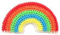 Wollplatz Regenbogen Rassel Häkelpaket 6 Colorful-2