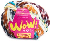 Katia WOW - Chunky Boom 301 Karamell-Braun-Blau-Rot