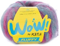 Katia WOW - Fluffy Color Trend 300 Wasserblau - Fuchsia - Flieder
