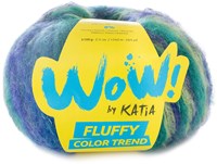 Katia WOW - Fluffy Color Trend 301 Flaschengrün - Neongrün - Blau