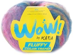 Katia WOW - Fluffy Color Trend 302 Fuchsia - Lila - Hemelblau