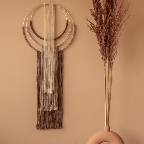 Makramee Anleitung Yarn and Colors Wrapped up Wall Hanging-3