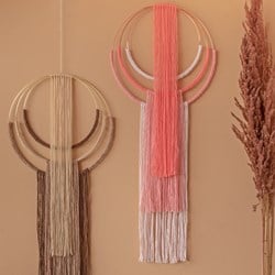 Makramee Anleitung Yarn and Colors Wrapped up Wall Hanging