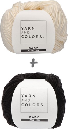 Yarn and Colors Classic Jumper Häkelpaket 2 Black M-2