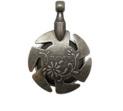 Clover Wollgarnschneider Anhänger Silber
