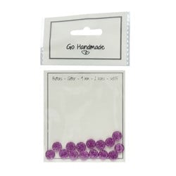 Go Handmade Glitzer Knöpfe