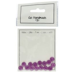 Go Handmade Glitzer Knöpfe
