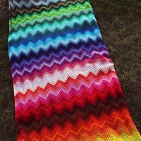 100 Farben Zickzack Decke Häkelpaket-2