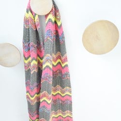 Strickanleitung Schal im Zickzackmuster
