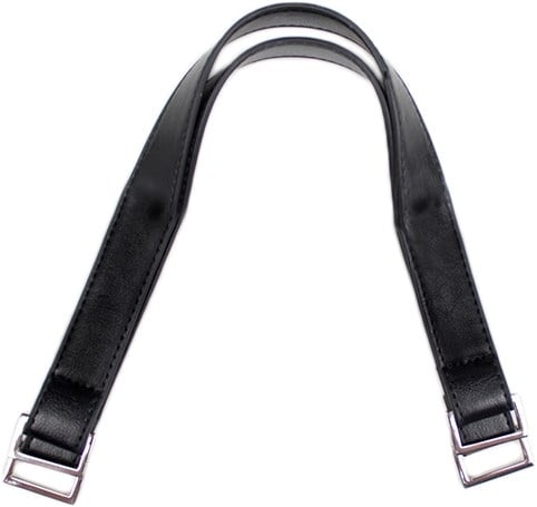 Taschengriffe Silberne Schnalle 39 Schwarz